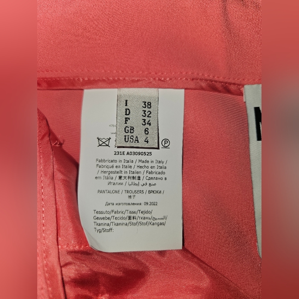 Moschino Ikram Aeffe Spa Women Trousers Pants Size 4 - Picture 11 of 14
